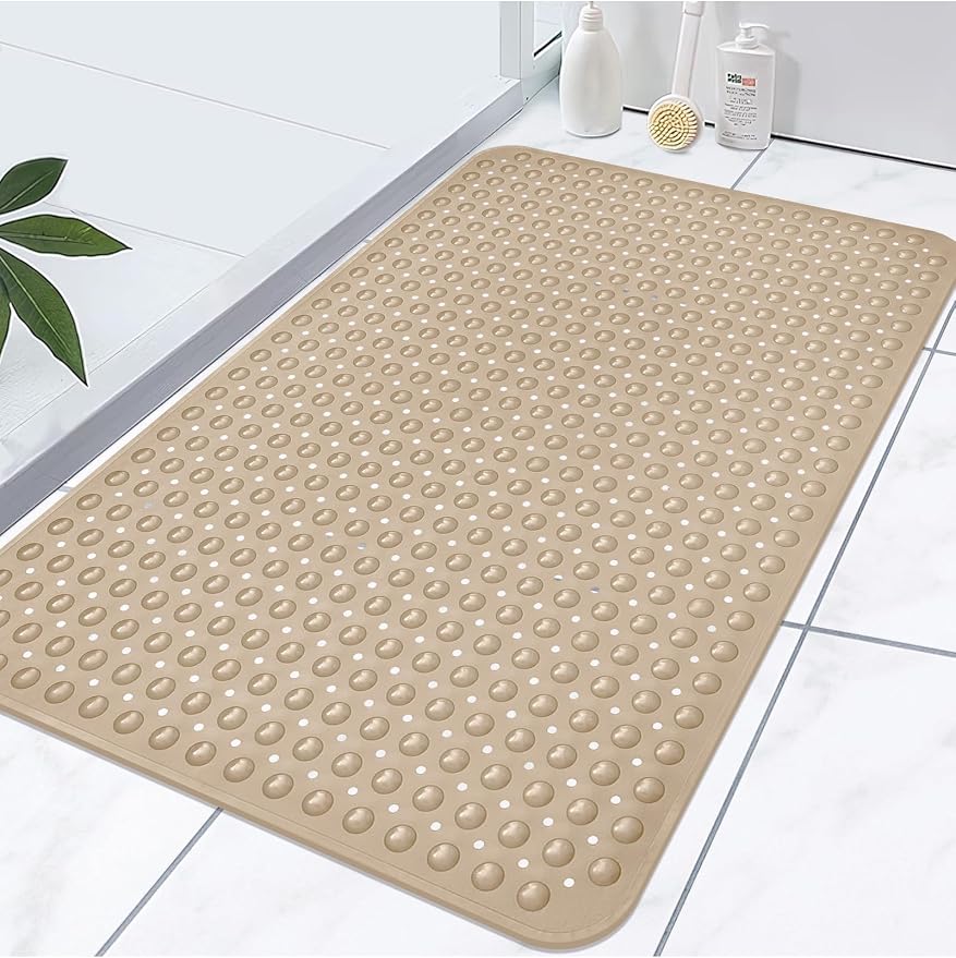 Extra Large Shower Mat, Yonala 47.2 x 31.5 Inch Non Slip Shower Mats by Yonala