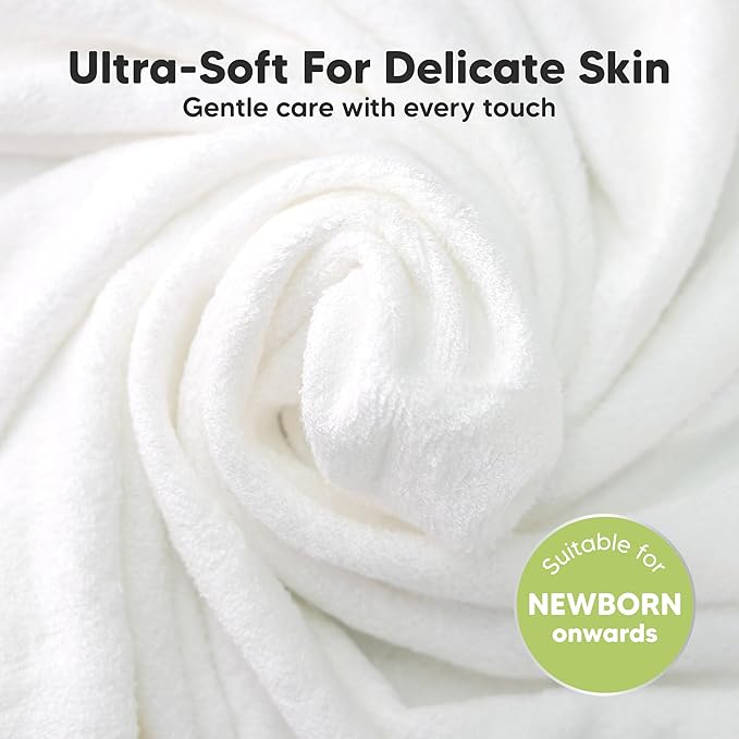 6-Pack Cotton Baby Washcloths for Newborn - Image 3