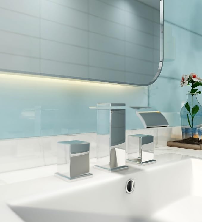 Luxury Brass Modern Widespread Waterfall Bathroom Sink Faucets - Image 4