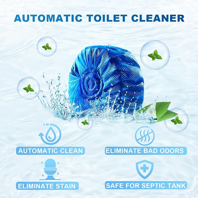 Toilet Bowl Cleaner Tablets 40 Pcs, Septic Safe Automatic Toilet Tank Cleaner - Image 2
