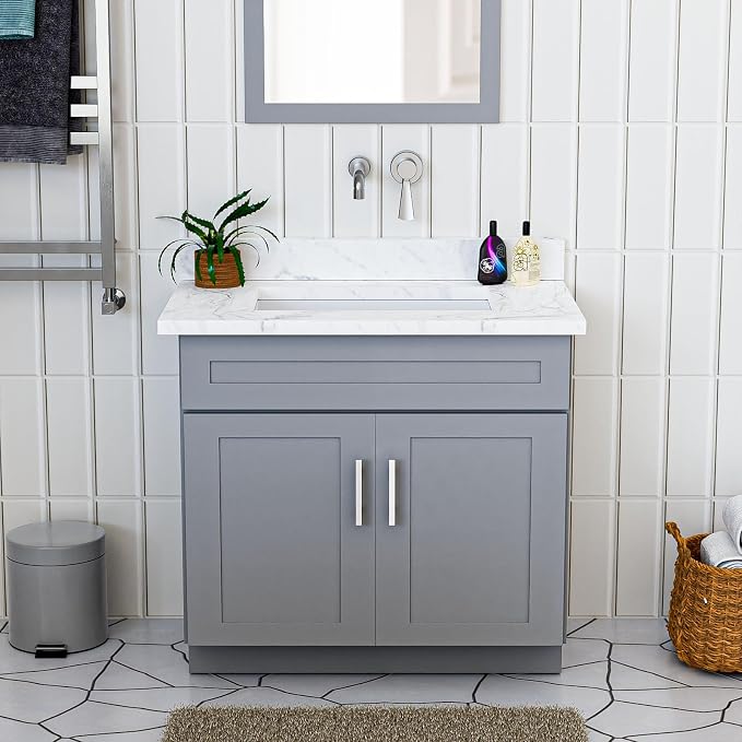 KitchenMan 36 Inch Bathroom Vanity Unassembled Bathroom Sink Cabinet and Vanity - Image 5