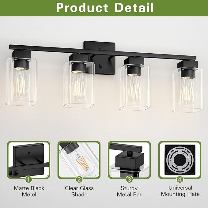 Espird 4 Light Bathroom Vanity Light - Image 6