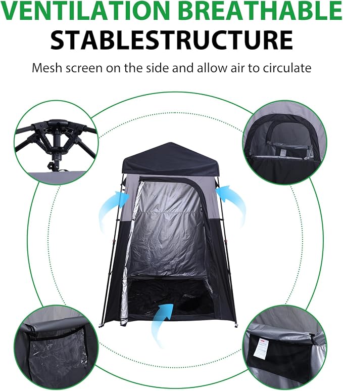 Nice C Camping Shower Tent, Instant Pop Up Privacy Changing Tent, Outdoor - Image 2
