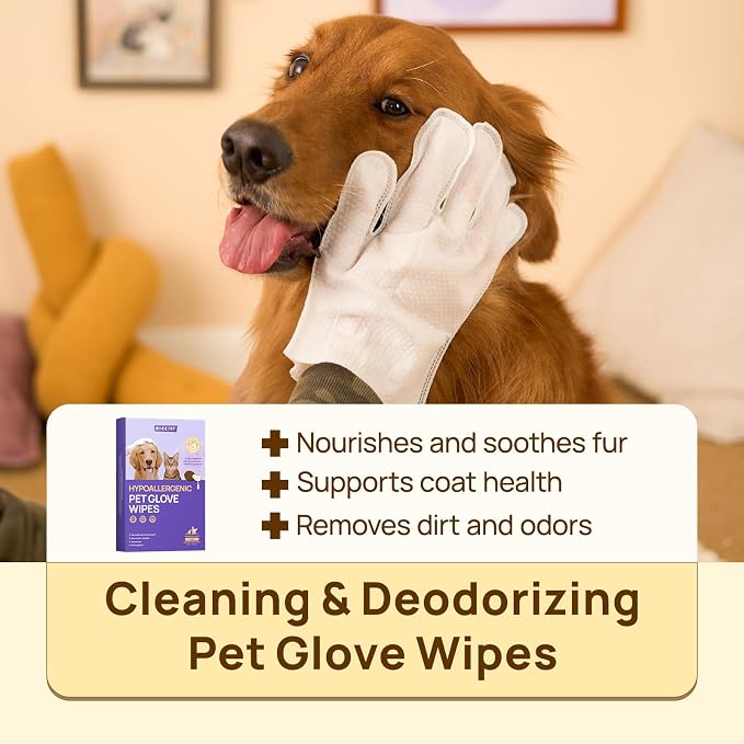 HICC PET Cleaning Deodorizing Glove Wipes - Image 3
