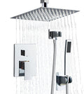 8 Inch Shower Faucet Set Ceiling Mount, High Pressure Rainfall Shower System by RTOBWEYE