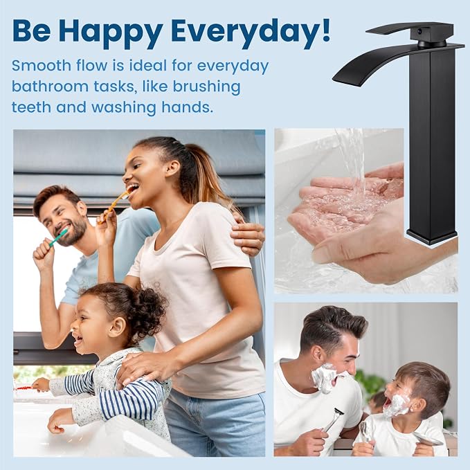 Airuida Tall Vessel Sink Faucet Oil Rubbed Bronze, Single Handle Single Hole - Image 7