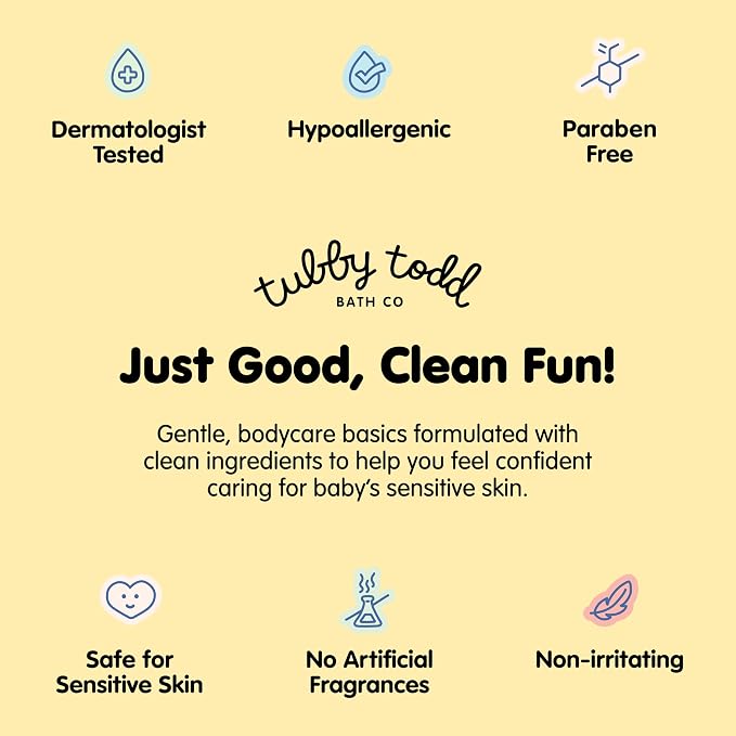 TUBBY TODD's Baby Body Wash & All Over Ointment Eczema Set - Image 6