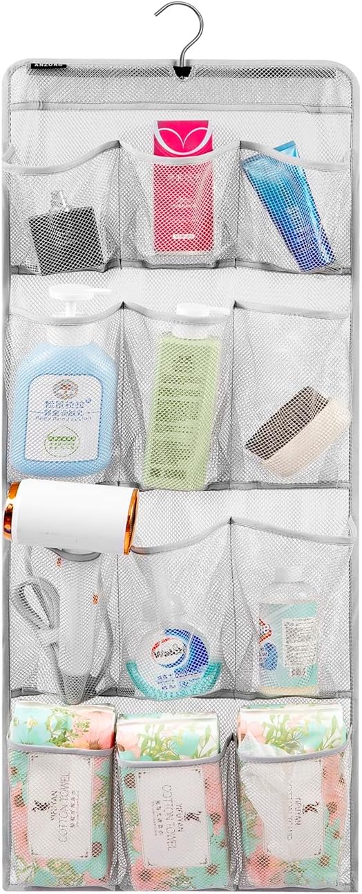 Mesh Shower Organizer Hanging Caddy Quick Dry Bathroom Storage by ANZORG