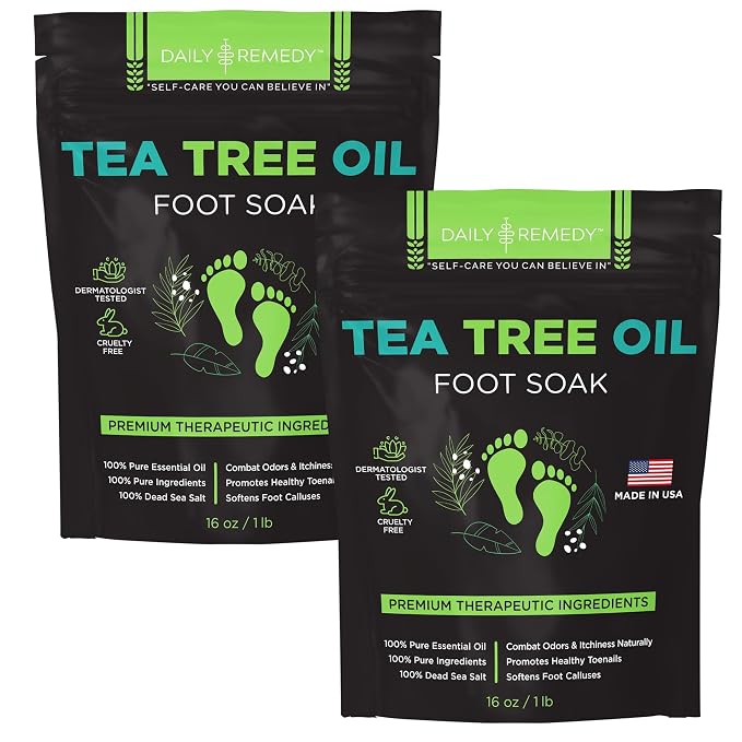 Tea Tree Oil Foot Soak with Epsom Salt by DAILYREMEDY
