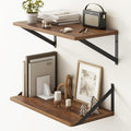 Fun Memories 20 Inch Floating Shelves, Deep Wall Shelves by FunMemories