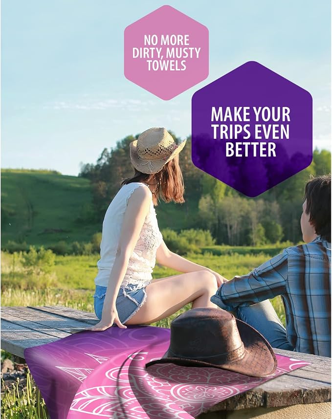 VENTURE 4TH Microfiber Beach Towel: Quick-Dry, Sandproof and Lightweight - Image 8