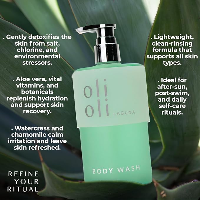 OLIOLI Revitalizing Body Wash 15.2oz | Detoxifying Aloe Vera - Image 3