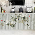 SK Studio Short Curtains for Kitchen, Cabinet Shelf Dust-Proof Blackout Tier by SK+Studio