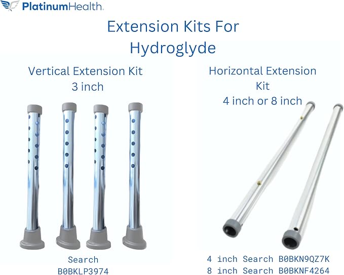 Platinum Health Sliding Shower Chair HydroGlyde Premium Heavy Duty, Padded - Image 7
