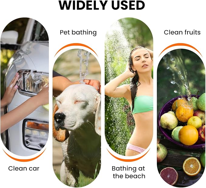 Portable Camping Shower Outdoor Camp Shower Pump, Upgrade Rechargeable Electric - Image 8