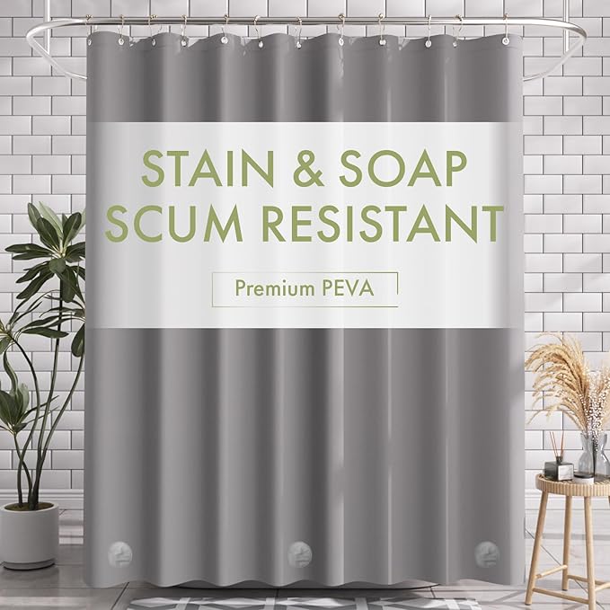 AmazerBath Extra Long Shower Curtain Liner, 72x84 Plastic Shower Curtain Liner by AmazerBath