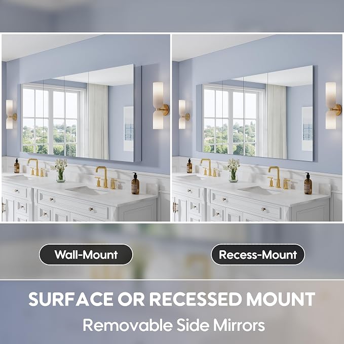 WELLFOR 80" x 36" Bathroom Medicine Cabinet - Image 5