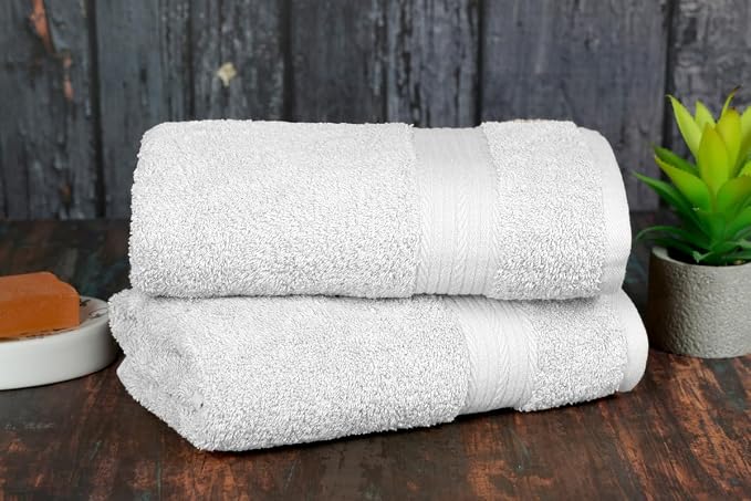 Ample Decor Hand Towels for Bathroom 18 X 28 Inch 600 GSM 100% Cotton, Soft - Image 2