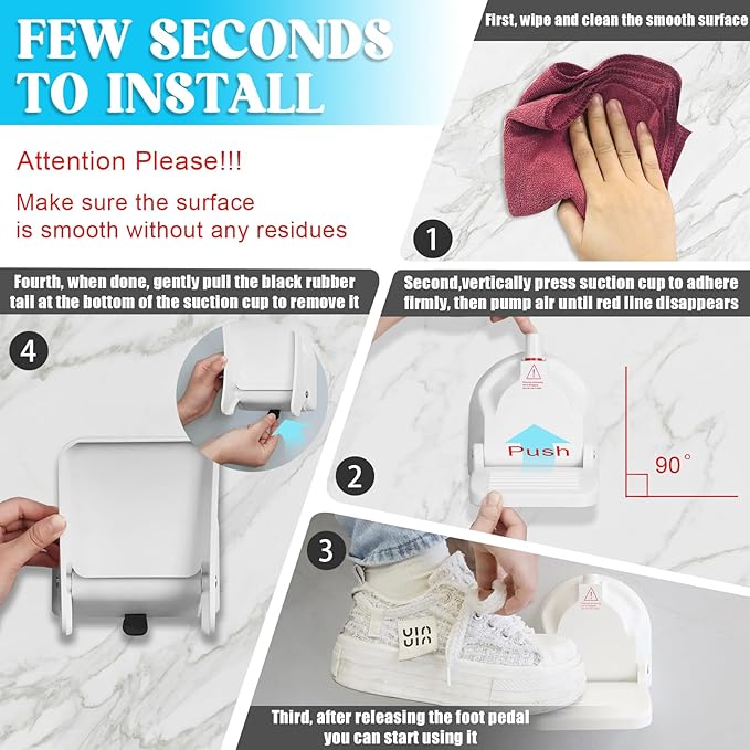 Foldable Shower Foot Rest for Shaving Legs|Reusable Foot Pedal - Image 5