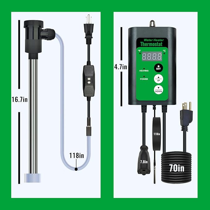 2000W Immersion Water Heater for Bathtub & Above Ground Pool – Portable Fully - Image 6