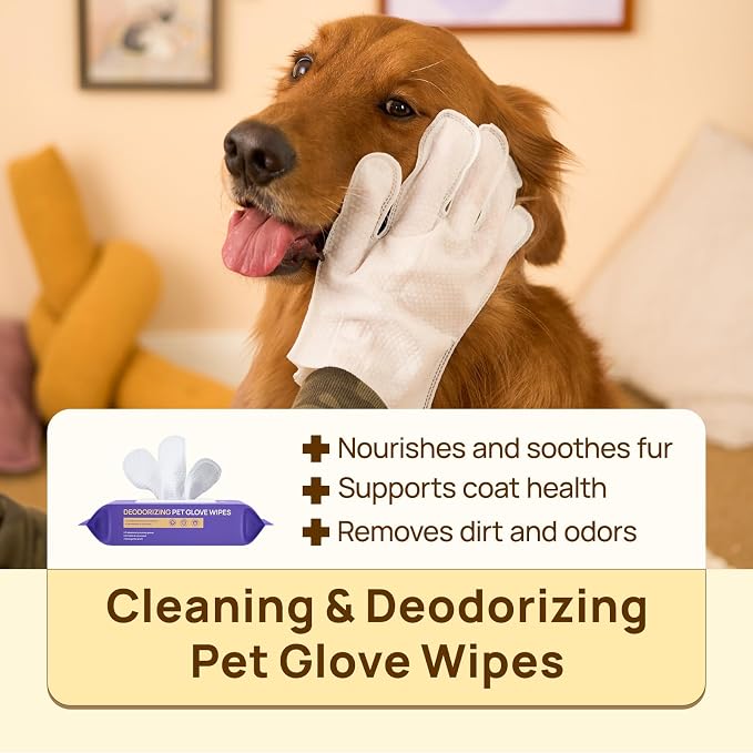 HICC PET Cleaning Deodorizing Glove Wipes - Image 3