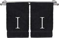 Monogrammed Hand Towel, Personalized Initial Gift, Extra Absorbent 100% Turkish by BareCotton