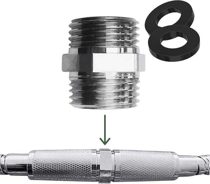 High Sierra® - Shower Hose Connector - Extends The Length of Any Shower Hose - by HIGHSIERRASHOWERHEADS
