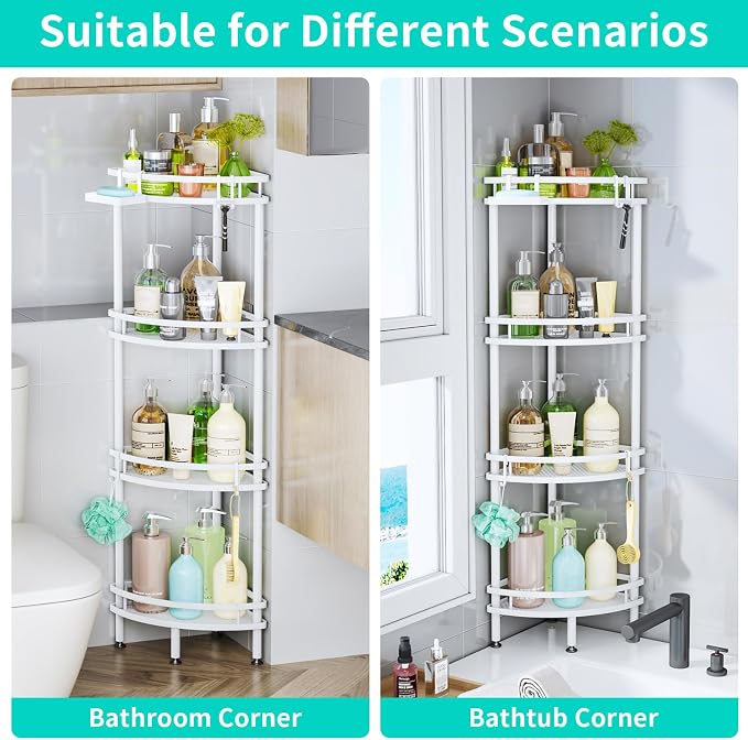 HapiRm Standing Corner Shower Caddy - Image 5