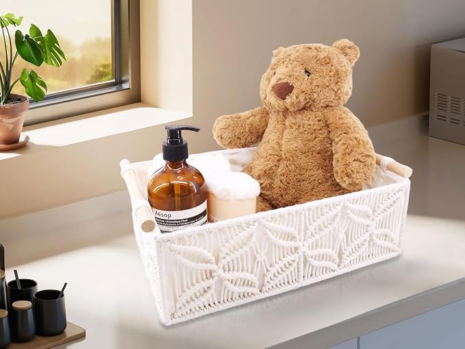 YAHUAN Macrame Storage Baskets - Image 5