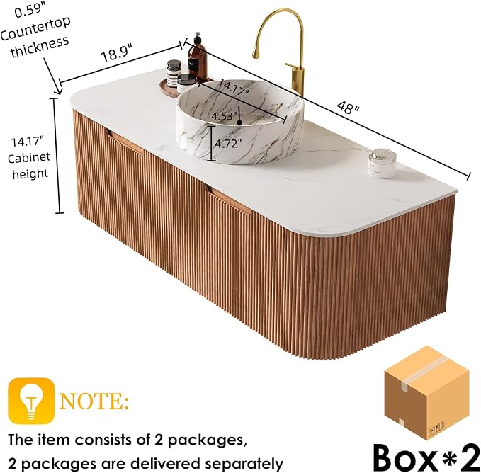 48 Inch Floating Bathroom Vanity - Image 2