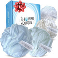 SHOWER BOUQUET Loofah-Bath-Sponge XL Soft-Pastel-Colors 4-Pack // Extra-Large by ShowerBouquet%C2%AE