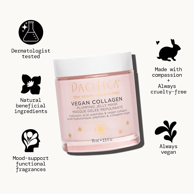 Pacifica Vegan Collagen Plumping Jelly Mask – Overnight Hydrating Face Mask - Image 5