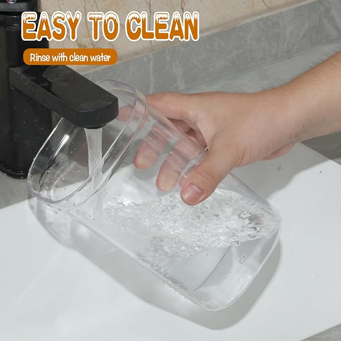 2 Pack Bath Salt Jar with Pop-Up Airtight Lid and Scoop, 1.8L Plastic Airtight - Image 5