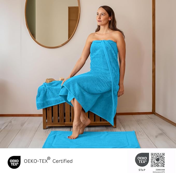 SALBAKOS 100% Turkish Cotton Jumbo Bath Sheet Towel Oversized 40x80 inch | - Image 5