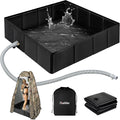 Upgraded Portable Shower Pan, Foldable Camping Shower Base by Thallike