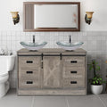 48" Barn Door Bathroom Vanity by Solidee