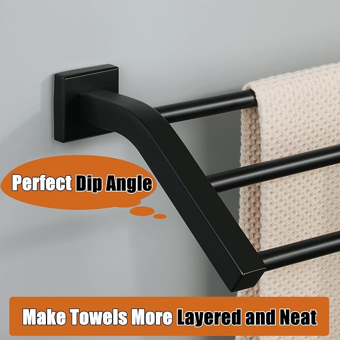 Alise Bath 3 Towel Bars, Towel Holder Towel Racks - Image 6