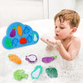 Baby Bath Toys, Premium Silcone Mold Free Vegetable Bath Toys, Soft Toddlers by LOMAGTI