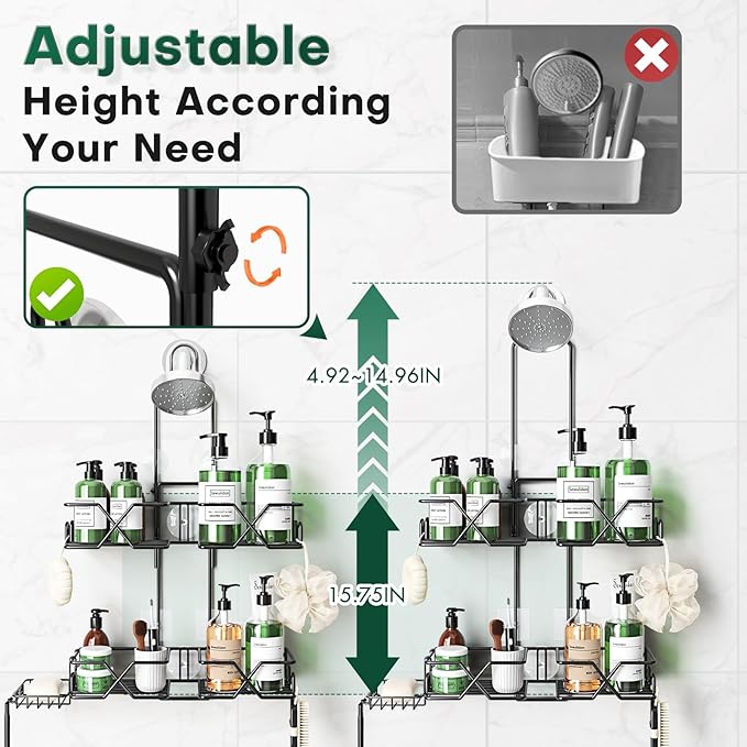 Stainless Steel Hanging Shower Caddy - Image 6