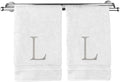 Monogrammed Hand Towel, Personalized Initial Gift, Extra Absorbent 100% Turkish by BareCotton