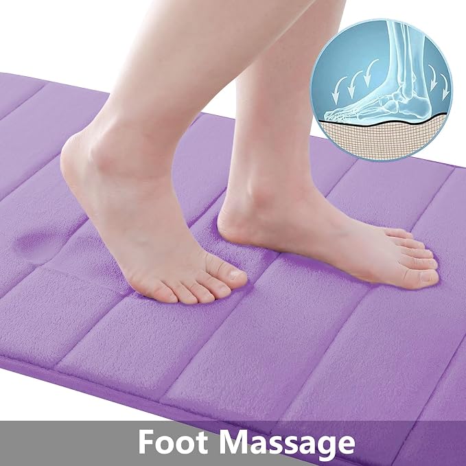Buganda Memory Foam Bath Mat, 35.4" x 24", Ultra Soft and Non-Slip Bathroom Rugs - Image 2