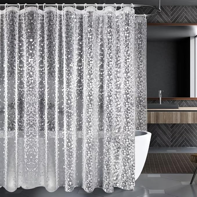 zokyer Clawfoot Tub Shower Curtain Wrap Around Claw Foot Surround Round Clear by Zokyer