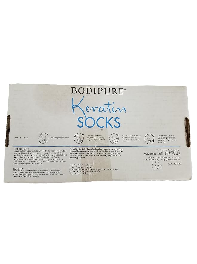 Bodipure All-In-1 Moisturizing Foot Mask | Keratin & Vitamin E Foot Mask - Image 8