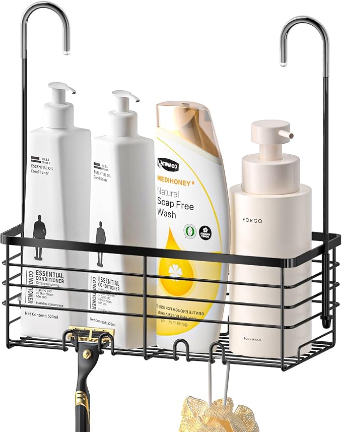 SHANSHUI Shower Hanging Caddy, Bathroom Shower Organizer Basket, Shampoo by SHANSHUI
