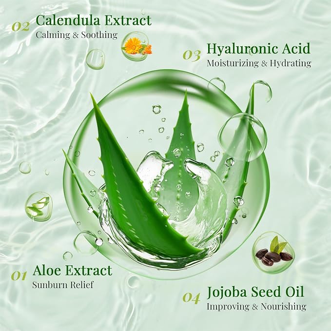 30 Pack Aloe Vera Gel and 30 Pack Face Masks Skincare, Aloe Vera Gel and Facial - Image 4