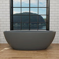 GIVINGTREE 65'' Freestanding Solid Surface Resin Stone Bathtub, Contemporary by GIVINGTREE