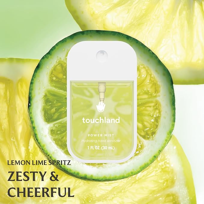 Touchland Hydrating Hand Sanitizer Spray, FRESH 5 Set, 1 FL. OZ. Travel Size - Image 4