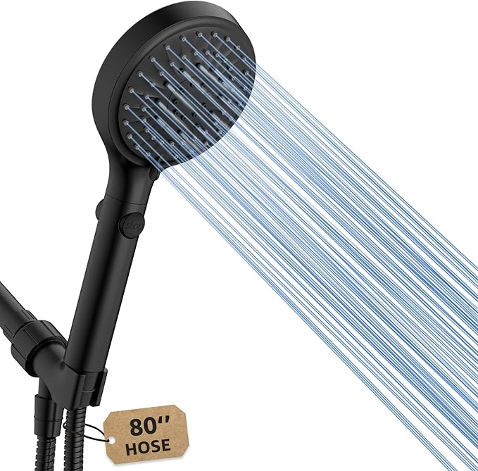 FASDUNT Shower Head with Handheld, High Pressure Handheld Shower Head with 80" by FASDUNT