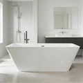 66'' Acrylic Freestanding Bathtub, Deep Soaking Tub by GarveeHome