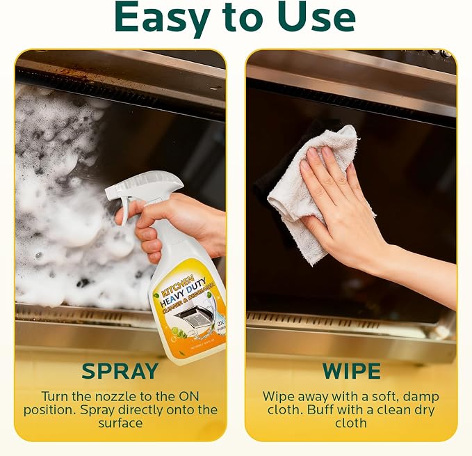 Clean Up Kitchen Oil Stains Spray: Foam Cleaner Spray Cuts Through Baked-On - Image 7